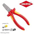 Knipex 97 68 145 A VDE Crimpzange f�r Aderendh�lsen poliert isoliert mit Mehrkomponenten-H�llen 145 mm