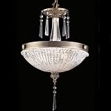 ELK Lighting 2383/3 Princess Close to Ceiling Ceiling Light - Antique Brass