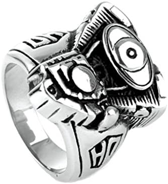 Vmculb Fashion Jewelry Stainless Steel Ring for His Punk Silver Harley-Davidson Engine Men's Rings