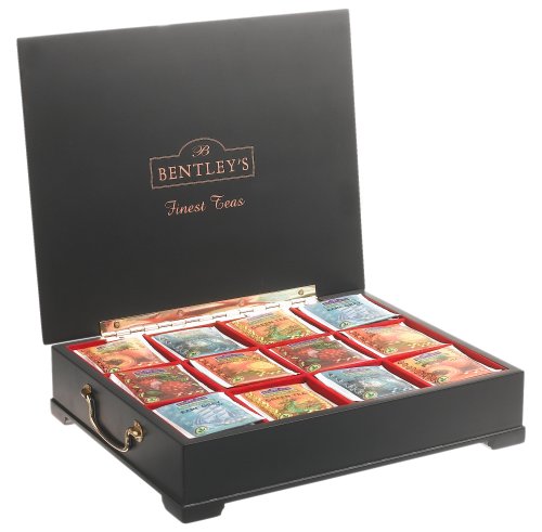 Bentley's Finest Elegant Wooden Tea Chest, 120-Count, 8.47-Ounce Box