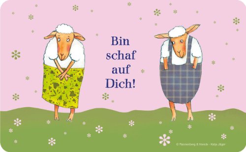 Frühstücksbrettchen "Bin schaf auf Dich!"