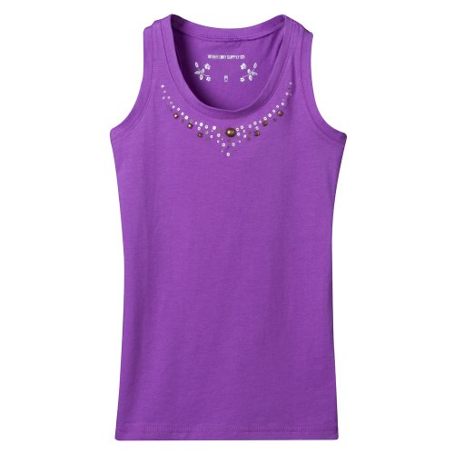 Mossimo Lilac BG Slvls Embellished Tank 
