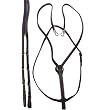 German Martingale Leather Rein Set
