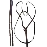 German Martingale Leather Rein Set