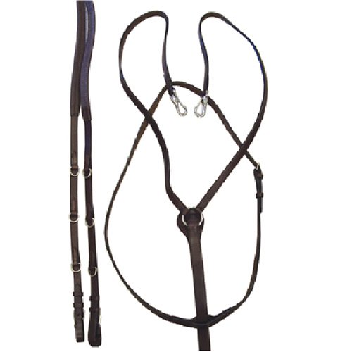 German Martingale Leather Rein Set