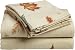 Divatex 100-Percent Cotton Flannel King Sheet Set, Autumn Leaf