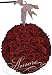 12 Inch Silk Pomander Kissing Ball Burgundy Roses