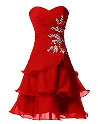 Chiffon Applique Evening Dress/Homecoming Dress/Bridesmaid Dress/Prom Dress/Party Dress 