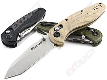 3pcs Mix Colors in One Package, Ganzo G701gby G10 Handle Stainless Steel Folding Knife with Clip