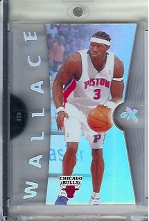 2006-07 Fleer E-X #11 Ben Wallace Basketball Card Chicago Bulls - Mint Condition - In Protective Display Case !