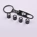 D&R Set of 4 Car Tire Valve Stem Air Caps Cover + Keychain for Autobot Transformers