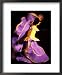 Floor Show at Xcaret, Riviera Maya, Mexico Framed Art Poster Print by Greg Johnston, 18x22