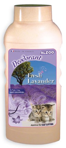 Alzoo cat litter deodorizer, lavender bay