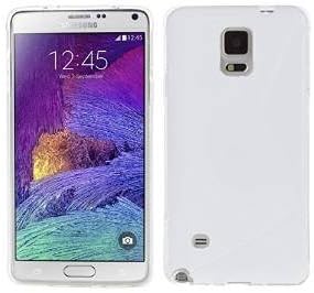 Zone Shop (TM) Samung Galaxy Note 4 S-Line Series White TPU Durable Case for Galaxy Note 4 Flexible Gel Rubber Cover for Samsung Galaxy Note 4 By Zone Shop
