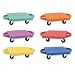 Champion Sports Multi-Colored Standard Scooter Board With Handles - Set of 6