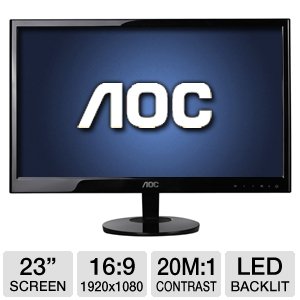 AOC E2351F 23 LED Monitor (Black)
