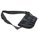 12 poches Maquillage PVC pinceau cosmétique professionnelle Tablier Sac Artiste Ceinture attache de la noir