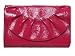 Baekgaard Rouge Red Deja Vu Leather Clutch, Vera Bradley