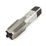 uxcell プラグタップ　ZG 3/8-19　BSP (55度)　4フルート　HSS　パイプ　スレッド　70mm長