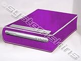 Xbox 360 HD DVD Skin - NEW - PURPLE CHROME MIRROR system skins faceplate decal mod