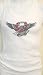 Rock Steady Tattoo Design Muscle Beater Shirt White, Tattoo American Eagle Design White Beater Shirt