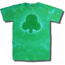 Tie Dye Mania Green Shamrock Tie-Dye Youth Short Sleeve T-shirt