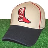 Boston Red Sox Ivory/Navy Pastime Piping Adjustable Hat