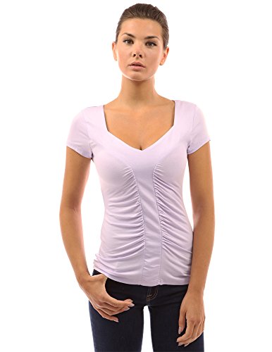 PattyBoutik Women's Sweetheart Ruched Front Top