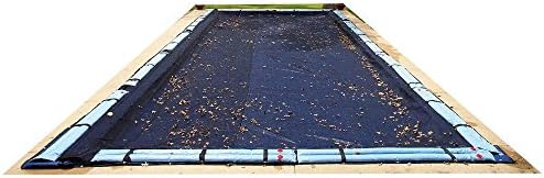 12 ft. x 20 ft. Rectangular Black Leaf Net In-Ground Pool Cover