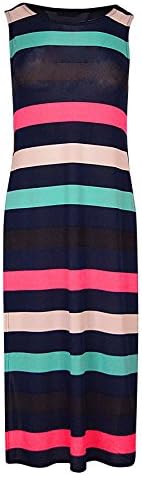 My Mix Tendz - New Womens Ladies Side Slit Midi Multicolor Color Block Dress