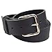Journeyman Leather Belt | Made in USA | Black w/Silver Buckle | Size 38