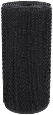 Velcro Stick On Hook Tape Non-adhesive Sew-on Style 11cm x 1m (Black)