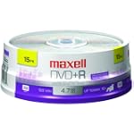Maxell 15-Pack DVD+R SPN 16X Write On...