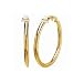 Gold Clip On Hoop Earrings - Medium Emitations