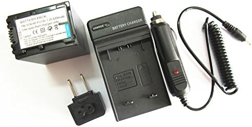 JIOOYEE Battery + Charger for SONY Handycam DCR-SX45 DCR-SX65 DCR-SX85 DCR-SX63 NP-FV100 Camcorder