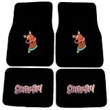 Scooby Doo Head Sticking Out Tongue Front & Rear Seat Car Truck SUV Carpet Floor Mats - 4PC