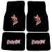 Scooby Doo Head Sticking Out Tongue Front & Rear Seat Car Truck SUV Carpet Floor Mats - 4PC
