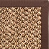 IMAGE OF Sunlight Sisal Rug with Brown Extra Wide Canvas Binding - 6x9
