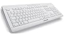Cherry eVolution STREAM XT Corded MultiMedia Spill Resistant Keyboard - Light Grey