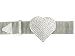 Apparel : Ladies Clear Rhinestone Heart Metal Ball Chain Belt