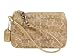 Coach Lurex Signature Wristlet Wallet Case Bag 40995 Gold