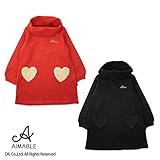 (エマーブル) AIMABLEふんわりニットタートル長袖ワンピース/秋 ベビー キッズ 女の子 80 ブラック