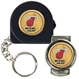 NBA Miami Heat 6' Tape Measure, Key Chain & Money Clip Set