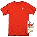 Popfunk Star Trek Engineering Uniform Shirt with Liquid Gold Ink & Stickers - XL