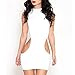 Bright White Elegant Women Sleeveless Hollow Waist Bodycon Sexy Party Club Dress