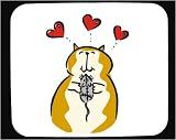 Mouse Pad with heart, pet, mouse, cat, toy
