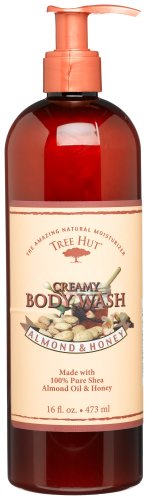 Tree Hut Creamy Body Wash, Almond and Honey, 16-Ounce Bottles (Pack of 3) by Tree Hut