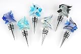 Angelfish Design Wine Glass Bottle Stopper Top Cork Plug Screw Silver