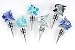 Angelfish Design Wine Glass Bottle Stopper Top Cork Plug Screw Silver
