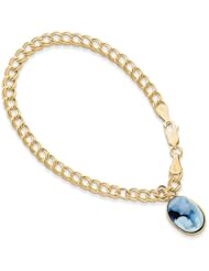 14k 7inch 10x14 Agate Cameo With Sentiment Bracelet